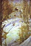 Valentin Serov Winter in Abramtsevo Sweden oil painting artist